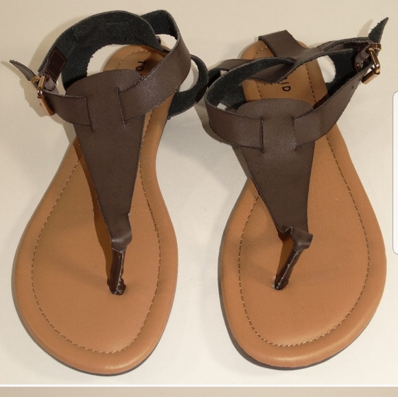 Torrid Shoes - Torrid Brown Flat Sandals